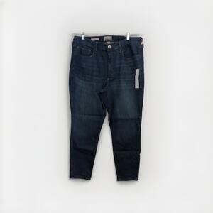 Universal Thread High Rise‎ Skinny Jeans 17 Short Blue Med Wash Denim Pants Y2K